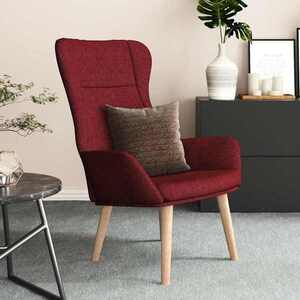 Imagine vidaXL Scaun de relaxare, roșu vin, material textil