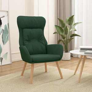Imagine vidaXL Scaun de relaxare, verde închis, material textil