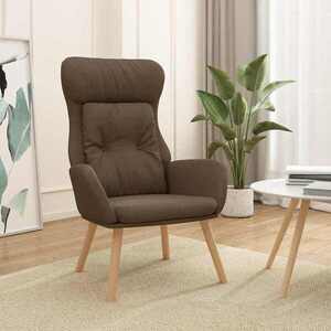 Imagine vidaXL Scaun de relaxare, maro, material textil
