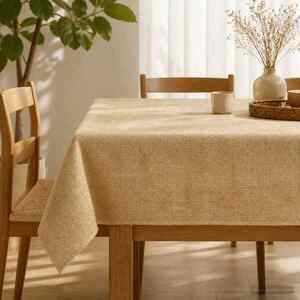 Imagine vidaXL Față de masă din iută natural 140 x 200 cm 100% iută Tossa