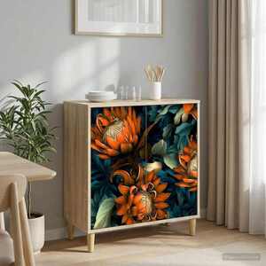 Imagine vidaXL Bufet LOCHEM Sonoma 69 x 33 x 75 cm Lemn prelucrat