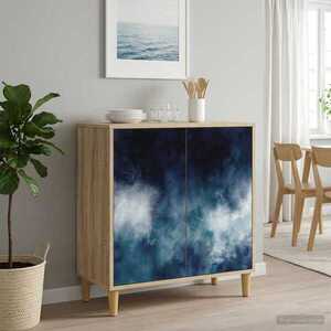Imagine vidaXL Bufet RAALTE Sonoma 69 x 33 x 75 cm Lemn prelucrat