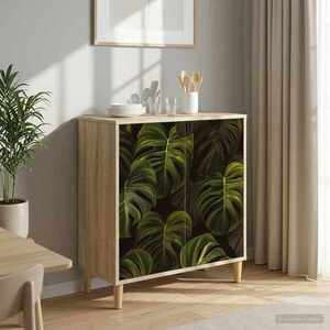 Imagine vidaXL Bufet ELBURG Sonoma 69 x 33 x 75 cm Lemn prelucrat
