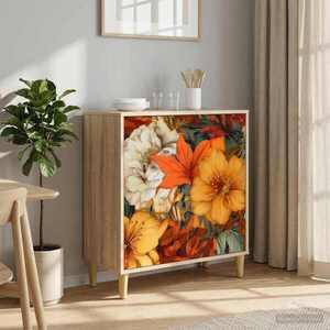 Imagine vidaXL Bufet GENNEP Sonoma 69 x 33 x 75 cm Lemn prelucrat