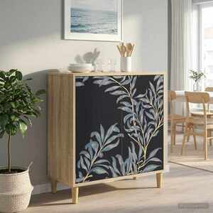 Imagine vidaXL Bufet DOKKUM Sonoma 69 x 33 x 75 cm Lemn prelucrat