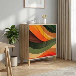 Imagine vidaXL Bufet BONN Sonoma 69 x 33 x 75 cm Lemn prelucrat