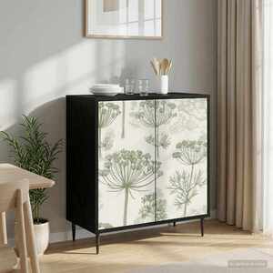 Imagine vidaXL Bufet GOTHA Stejar Negru 69 x 33 x 76 cm Lemn prelucrat