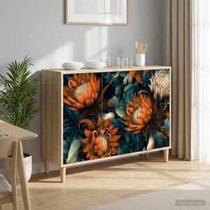 Imagine vidaXL Bufet LOCHEM Sonoma 102 x 33 x 75 cm Lemn prelucrat