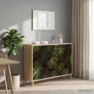 Imagine vidaXL Bufet ELBURG Sonoma 102 x 33 x 75 cm Lemn prelucrat