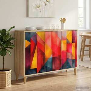 Imagine vidaXL Bufet HEESCH Sonoma 102 x 33 x 75 cm Lemn prelucrat