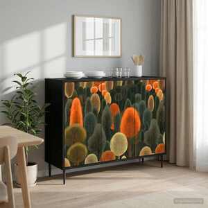Imagine vidaXL Bufet ZAANDAM Stejar Negru 102 x 33 x 76 cm Lemn prelucrat