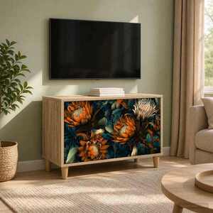 Imagine vidaXL Cabinet TV LOCHEM 69 x 33 x 50 cm Sonoma Lemn prelucrat