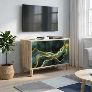 Imagine vidaXL Cabinet TV WIJHE 69 x 33 x 50 cm Sonoma Lemn prelucrat