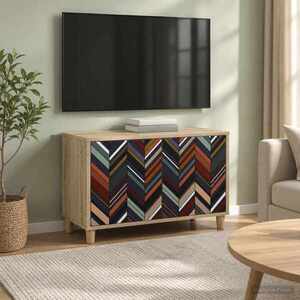 Imagine vidaXL Cabinet TV OMMEN 69 x 33 x 50 cm Sonoma Lemn prelucrat