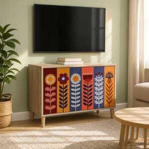 Imagine vidaXL Cabinet TV ESSEN 69 x 33 x 50 cm Sonoma Lemn prelucrat
