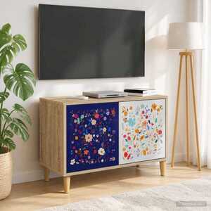 Imagine vidaXL Cabinet TV MAINZ 69 x 33 x 50 cm Sonoma Lemn prelucrat