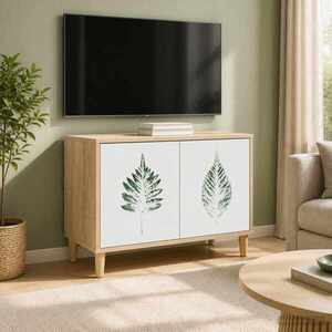 Imagine vidaXL Cabinet TV HANAU 69 x 33 x 50 cm Sonoma Lemn prelucrat
