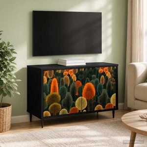 Imagine vidaXL Cabinet TV ZAANDAM 69 x 33 x 50, 5 cm Stejar Negru
