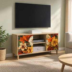 Imagine vidaXL Cabinet TV GENNEP 102 x 33 x 50 cm Sonoma Lemn prelucrat