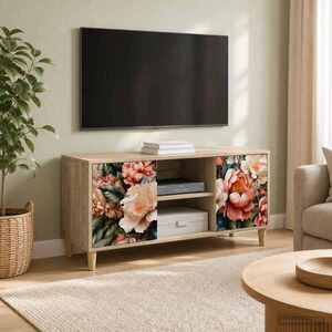 Imagine vidaXL Cabinet TV BORNE 102 x 33 x 50 cm Sonoma Lemn prelucrat