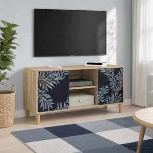 Imagine vidaXL Cabinet TV DOKKUM 102 x 33 x 50 cm Sonoma Lemn prelucrat
