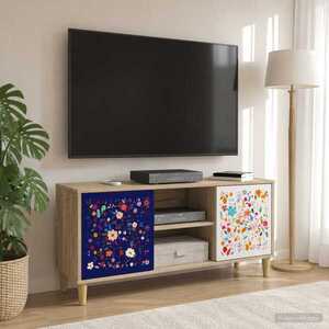 Imagine vidaXL Cabinet TV MAINZ 102 x 33 x 50 cm Sonoma Lemn prelucrat
