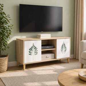 Imagine vidaXL Cabinet TV HANAU 102 x 33 x 50 cm Sonoma Lemn prelucrat