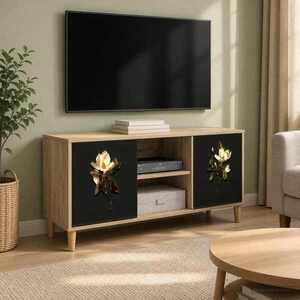 Imagine vidaXL Cabinet TV BREMEN 102 x 33 x 50 cm Sonoma Lemn prelucrat