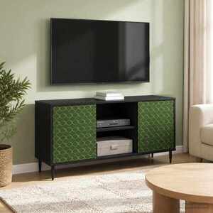 Imagine vidaXL Cabinet TV GELEEN 102 x 33 x 51 cm Stejar Negru Lemn prelucrat