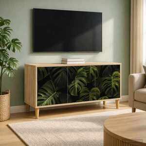 Imagine vidaXL Cabinet TV ELBURG 102 x 33 x 50 cm Sonoma Lemn prelucrat