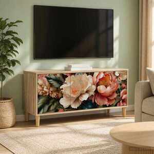 Imagine vidaXL Cabinet TV BORNE 102 x 33 x 50 cm Sonoma Lemn prelucrat