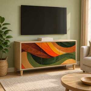 Imagine vidaXL Cabinet TV BONN 102 x 33 x 50 cm Sonoma Lemn prelucrat