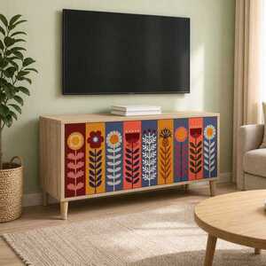 Imagine vidaXL Cabinet TV ESSEN 102 x 33 x 50 cm Sonoma Lemn prelucrat