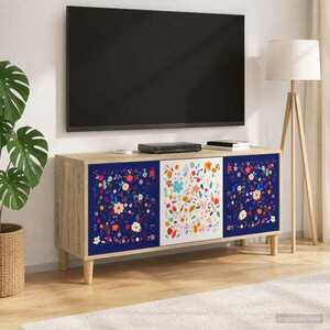 Imagine vidaXL Cabinet TV MAINZ 102 x 33 x 50 cm Sonoma Lemn prelucrat