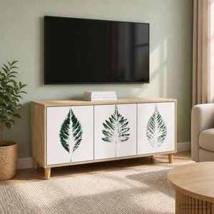 Imagine vidaXL Cabinet TV HANAU 102 x 33 x 50 cm Sonoma Lemn prelucrat