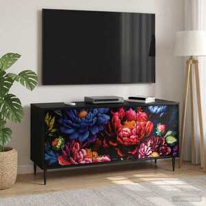 Imagine vidaXL Cabinet TV KIEL 102 x 33 x 51 cm Stejar Negru Lemn prelucrat