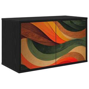 Imagine vidaXL Sistem de TV montat pe perete BONN 69 x 33 x 40 cm Stejar Negru