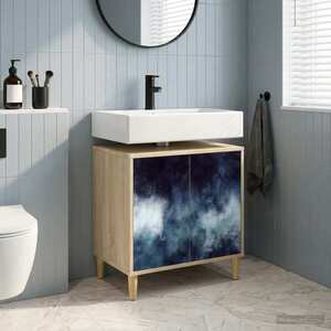 Imagine vidaXL Dulap de Baie RAALTE Sonoma 60 x 40 x 60 cm Lemn prelucrat