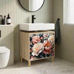 Imagine vidaXL Dulap de Baie BORNE Sonoma 60 x 40 x 60 cm Lemn prelucrat