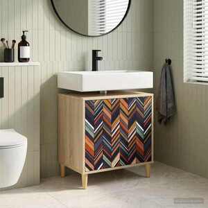 Imagine vidaXL Dulap de Baie OMMEN Sonoma 60 x 40 x 60 cm Lemn prelucrat