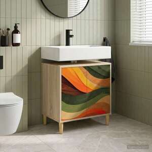 Imagine vidaXL Dulap de Baie BONN Sonoma 60 x 40 x 60 cm Lemn prelucrat