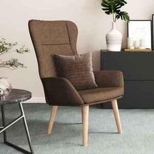 Imagine vidaXL Scaun de relaxare, maro, material textil