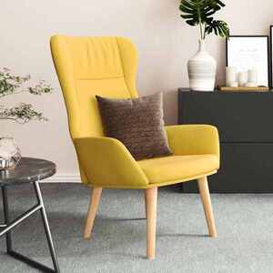 Imagine vidaXL Scaun de relaxare, galben muștar, material textil