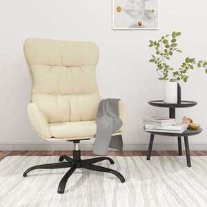 Imagine vidaXL Scaun de relaxare, crem, material textil