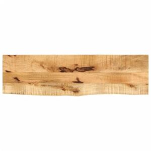 Imagine vidaXL Blat de masă margine naturală, 110x30x3, 8 cm, lemn masiv mango