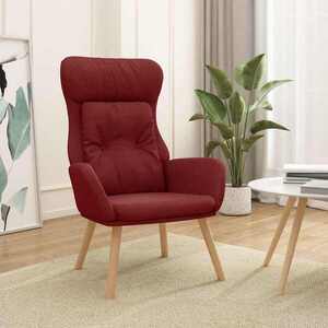 Imagine vidaXL Scaun de relaxare, roșu vin, material textil