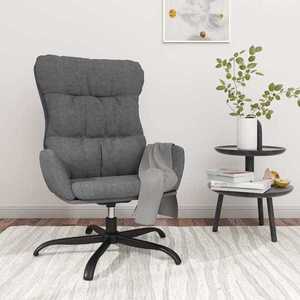 Imagine vidaXL Scaun de relaxare, gri deschis, material textil