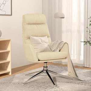 Imagine vidaXL Scaun de relaxare, crem, material textil
