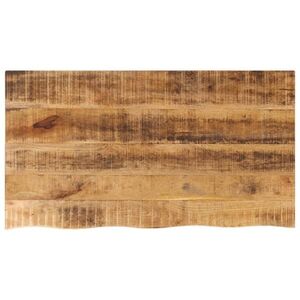 Imagine vidaXL Blat de masă margine naturală, 110x60x2, 5 cm, lemn masiv mango