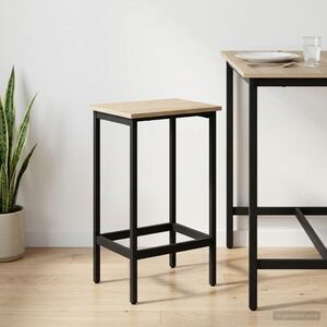 Imagine vidaXL Scaun de bar Stejar Sonoma 40 x 32 x 74 cm Lemn prelucrat